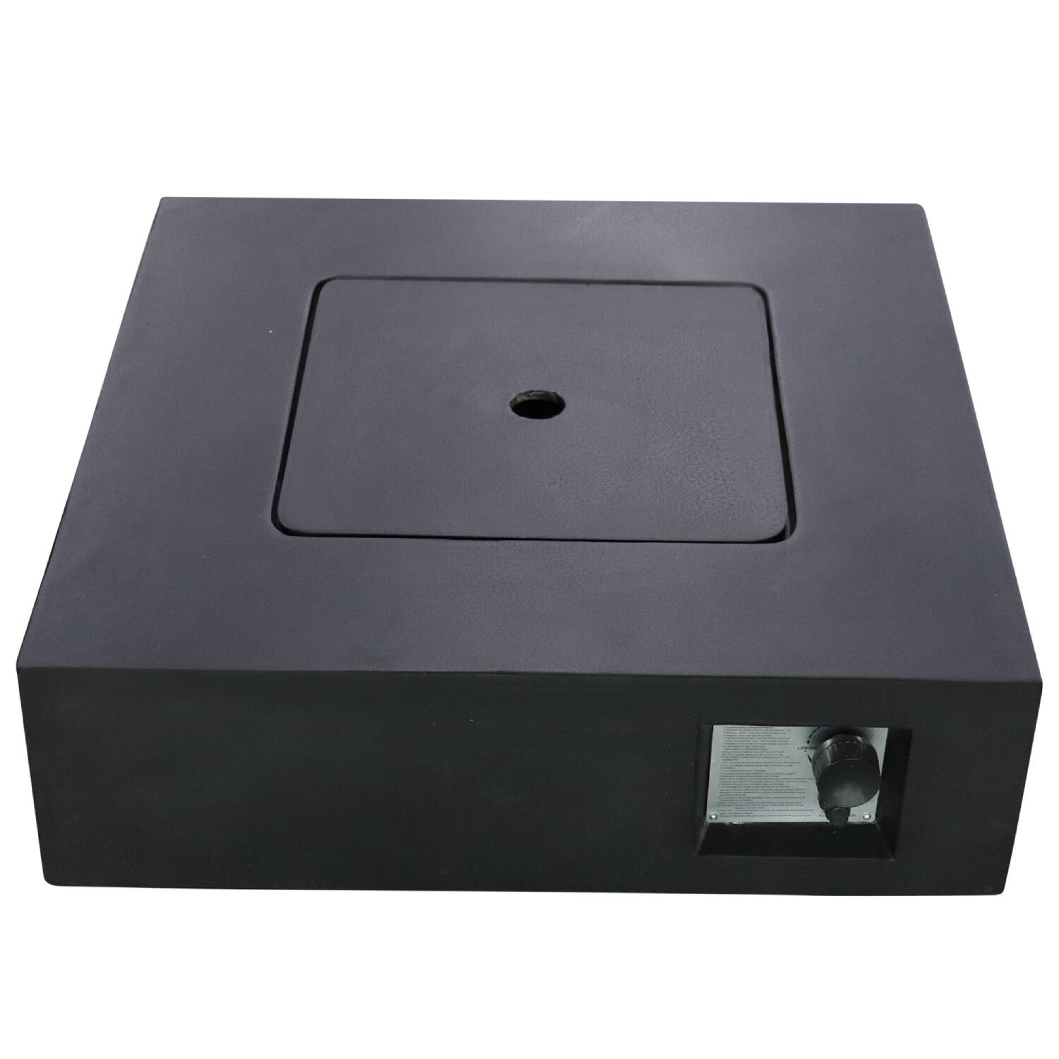 Left. Mondawe - Fiber Reinforced Concrete Propane/Natural Gas Fire Pit table - Charcoal.