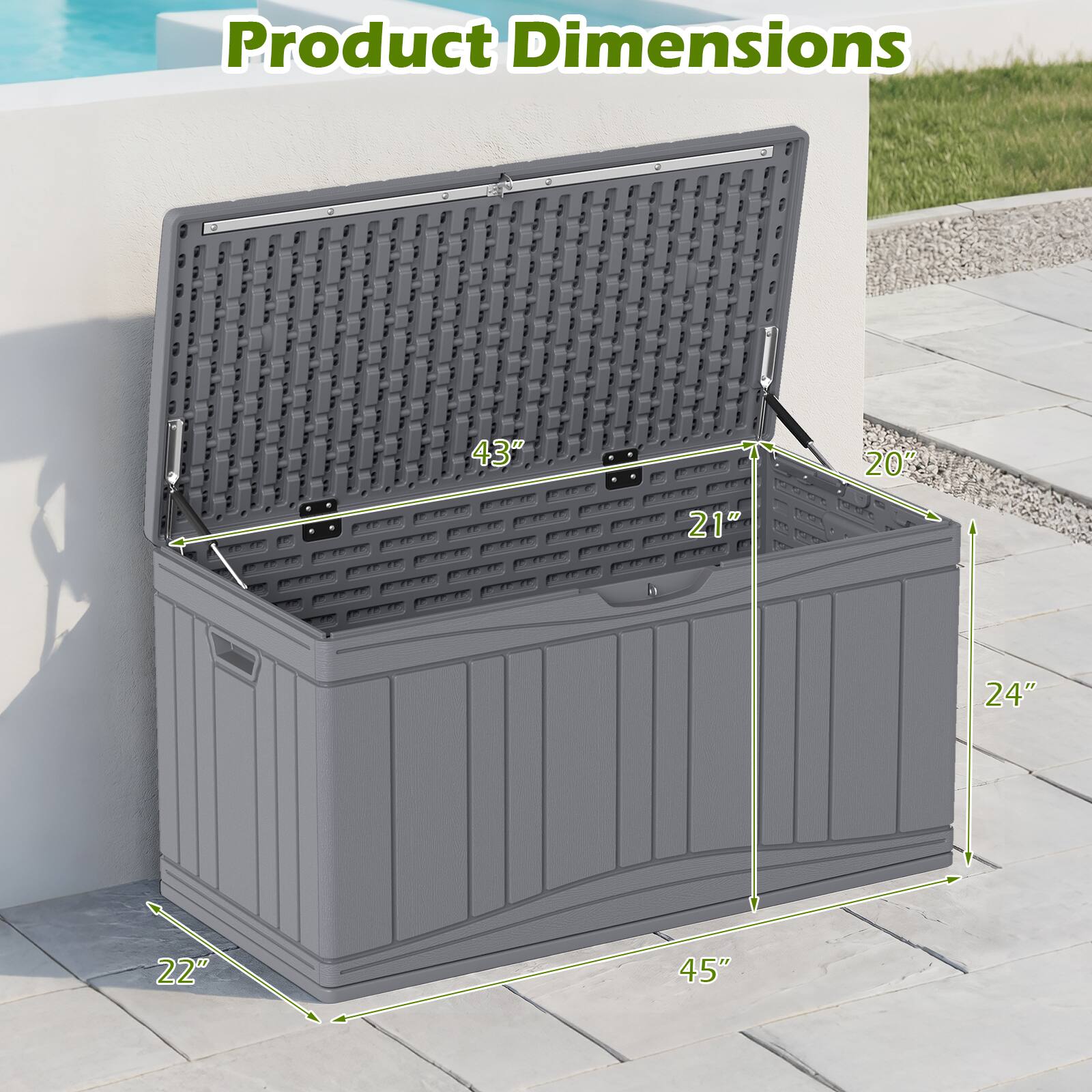 Product Dimensions
43"
20"
21"
24"
22"
45"
