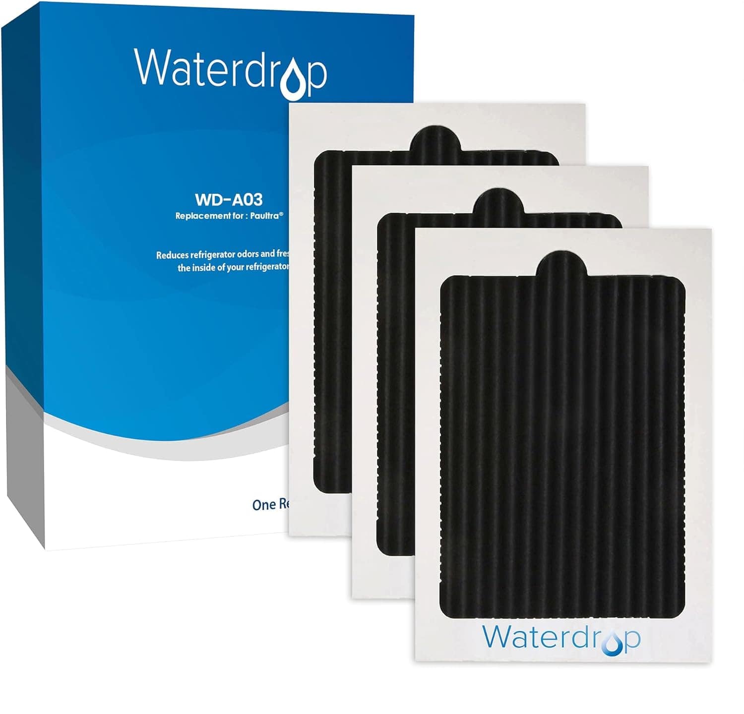 Waterdrop - WD-PAULTRA-3 Replacement filter for Frigidaire® & Electrolux® Paultra® Refrigerator Air Filter - White