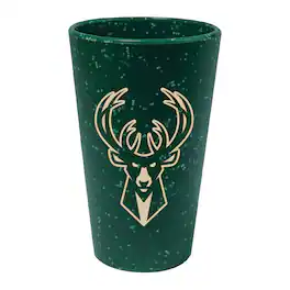 WinCraft - Milwaukee Bucks 16oz. Team Color Silicone Pint Glass - Multicolor