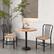 Angle. Costway - Dining Chairs Set of 2 High Back Chairs Metal Frame Footrests Kitchen - Black/Natural.