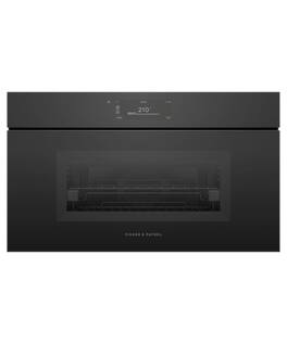 Fisher & Paykel - 30" Single Combination Steam Oven, 6.8" Touchscreen, Handleless - Minimal (Soft - Black