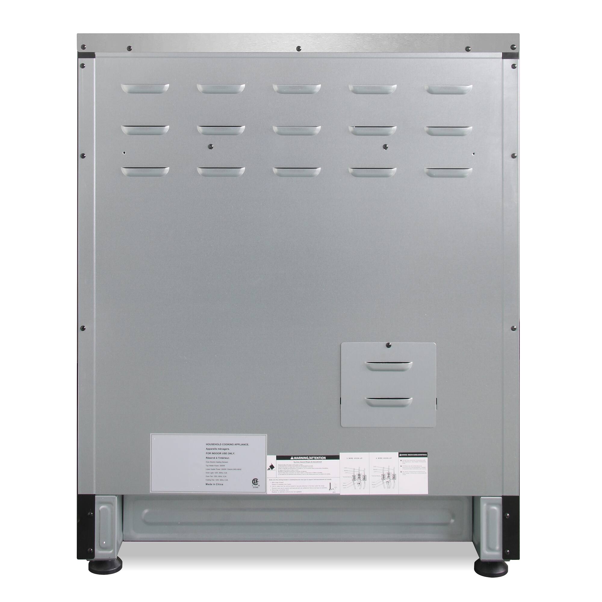 Alt View 7. COSMO - COS-ERC304KBD 30 in. Haven Collection 4.8 cu. ft. Electric Range with 4 Burner Glass Cooktop and Convection Oven - Stainless Steel.