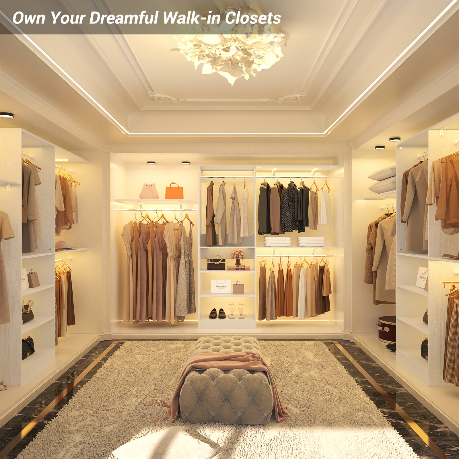 Own Your Dreamful Walk-in Closets