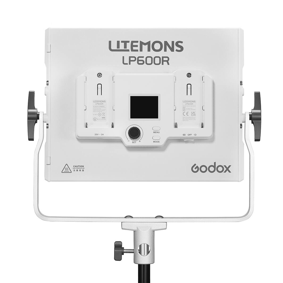 LITEMONS LP600R  
LITEMONS LP600R  
200V-3A  
MENU  
OFF  
SET  
MODE  
CAUTION  
Godox