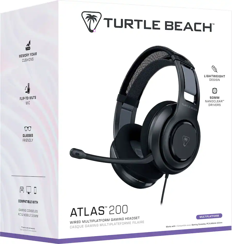 Turtle Driver Turtle Beach Atlas 200 Wired Multiplatform Over Ear Gaming Headset for ...