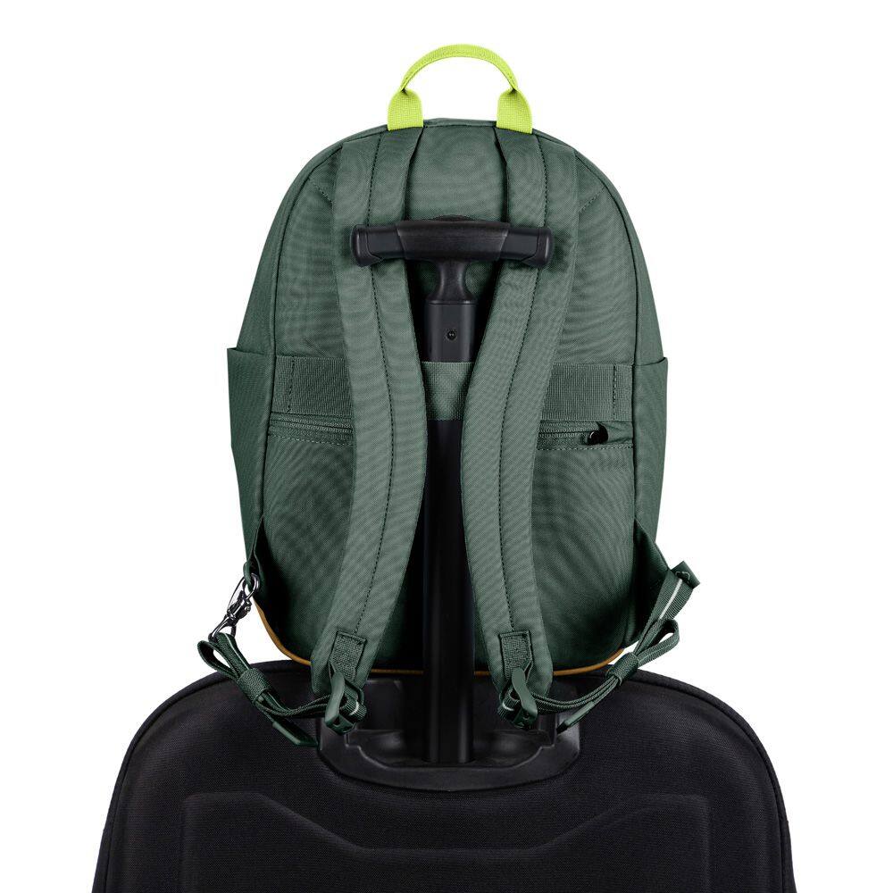 Alt View 2. Pacsafe - GO 15L Backpack, Spruce Green - Spruce Green.