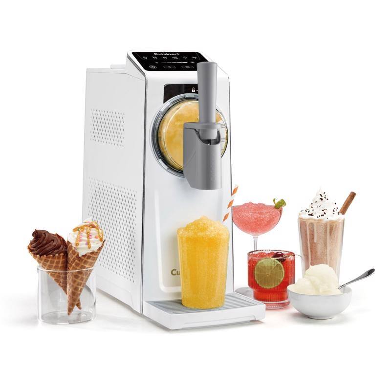 Front. Cuisinart - White 1.7 qt Frozen Dessert Maker 17.83 in. H X 7 in. W X 18.42 in. L - White.