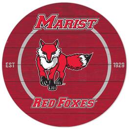 Jardine - Marist Foxes 20'' x 20'' Indoor/Outdoor Circle Sign - Red