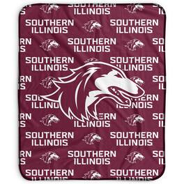 Pegasus - Southern Illinois Salukis 50" x 60" Repeat Wordmark Fleece Blanket - Multicolor