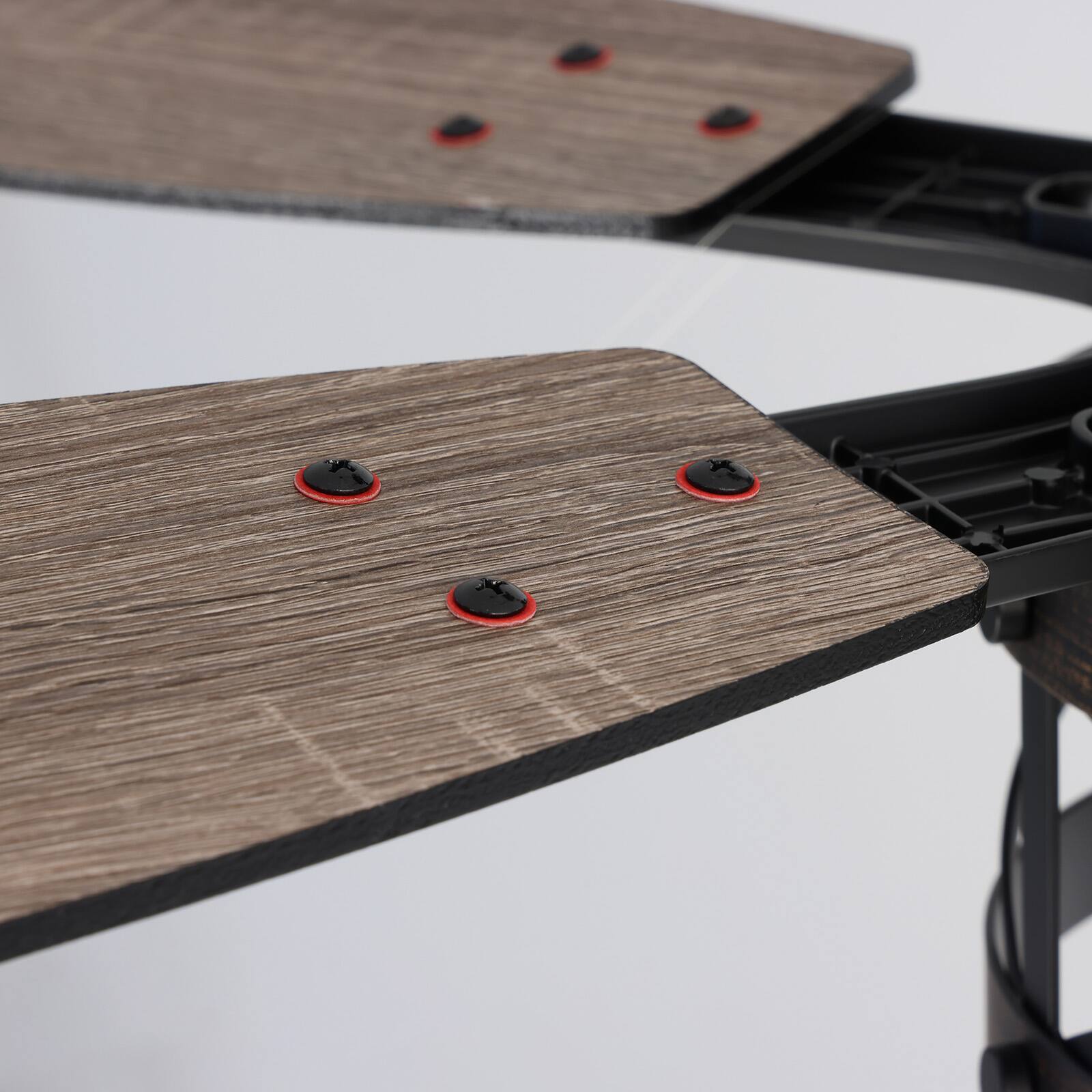 Alt View 4. Siljoy - 52-in Rustic Cage Ceiling Fan with Walnut or Black Color Blades Ceiling Fan With Light - Remote Included ( 5-Blade ) - Black and Gold Accents.