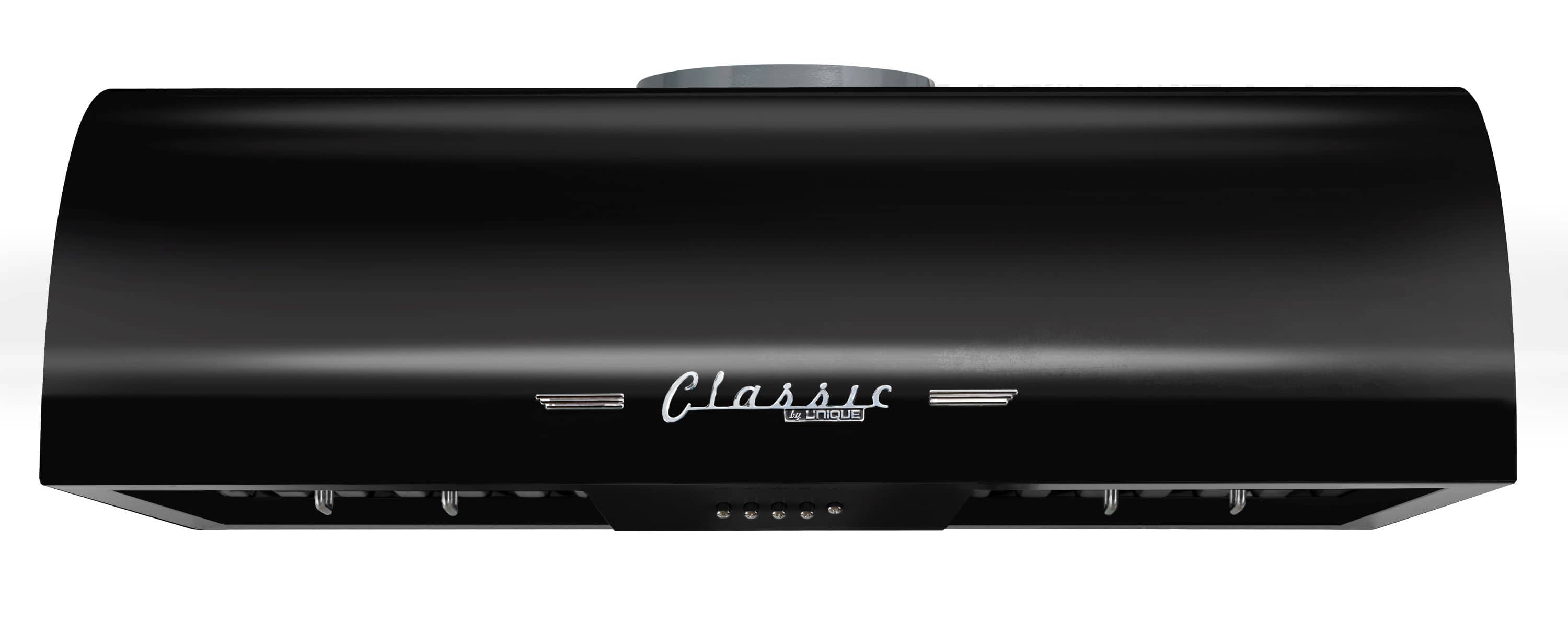 Unique Appliances - 30 inches - Externally Vented - Under cabinet Range Hood - Midnight Black - Front_Zoom