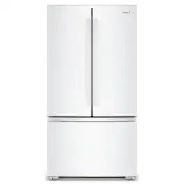 Whirlpool - 36 in. Wide 24 cu. ft. 3-Door French Door Counter Depth Refrigerator - White