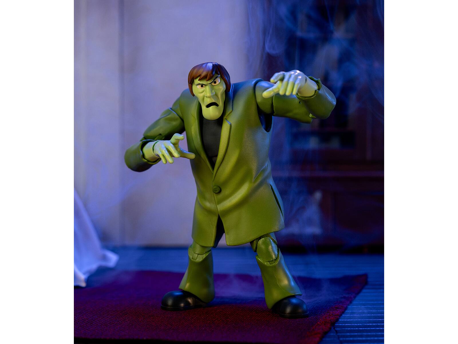 Left. Jada - Creeper 6" Moveable Figure with Accessories and Alternate Head and Hands "Scooby-Doo!" Franchise Model by Jada - Multicolor.