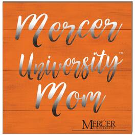 Jardine - Mercer Bears 10'' x 10'' Team Mom Plaque - Orange