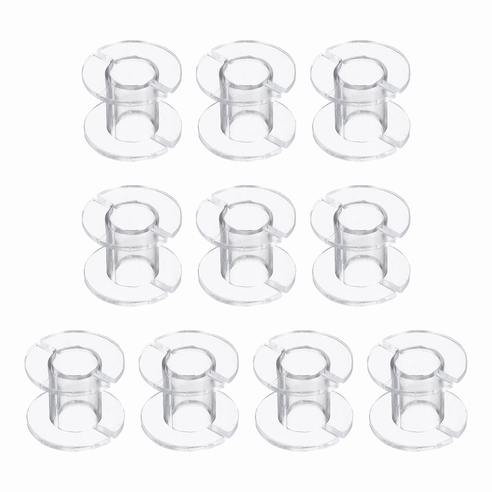 Unique Bargains - Speaker Crossover Bobbin Spools Coil 22x18mm ABS Empty Spools Round Inductor Winding Frame Accessories for DIY, 10pcs - Clear