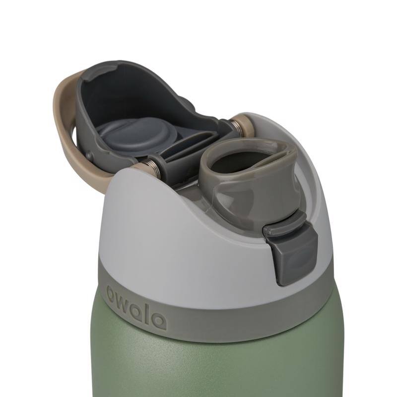 Alt View 3. Owala - FreeSip 32 fl. oz. BPA Free Water Bottle with Spout Lid - Green House.