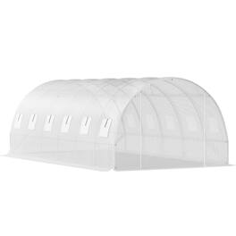 Boyel Living - Walk In Tunnel Greenhouse Heavy Duty Outdoor Plant Protection - Green