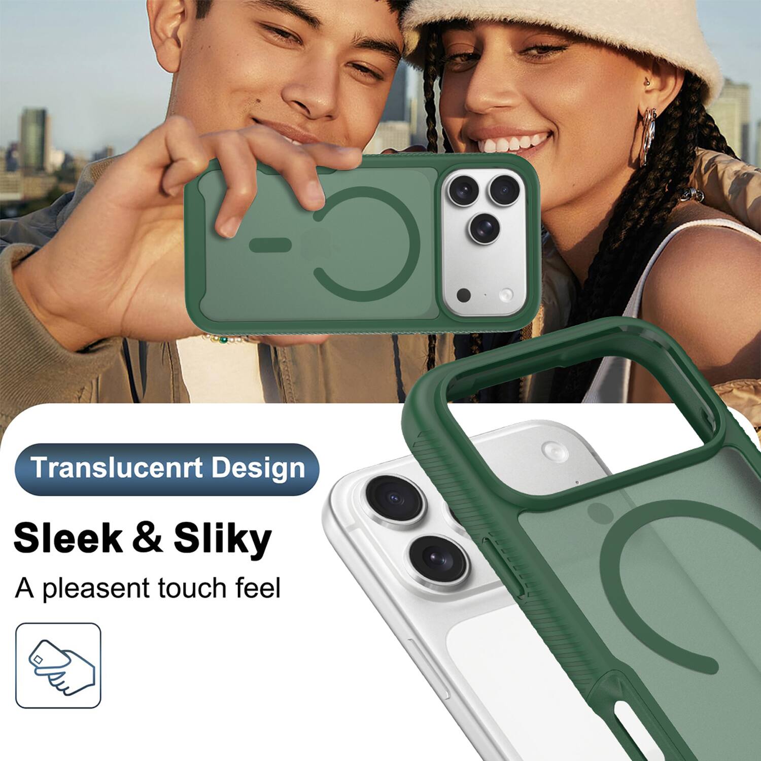 - Translucent Design
- Sleek & Silky
- A pleasant touch feel