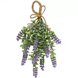 BreeBe - Sage Boxwood Hanging Teardrop - Purple