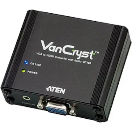VanCyst™ VGA to HDMI Converter with Audio VC180
ON LINE
POWER
ATEN