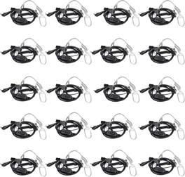 Retevis - Walkie Talkie Earpiece, Coiled Cord, for H777/RT22/RT68/RT21/RT68H | Compatible with Pxton, Baofeng, Kenwood Wal - Black