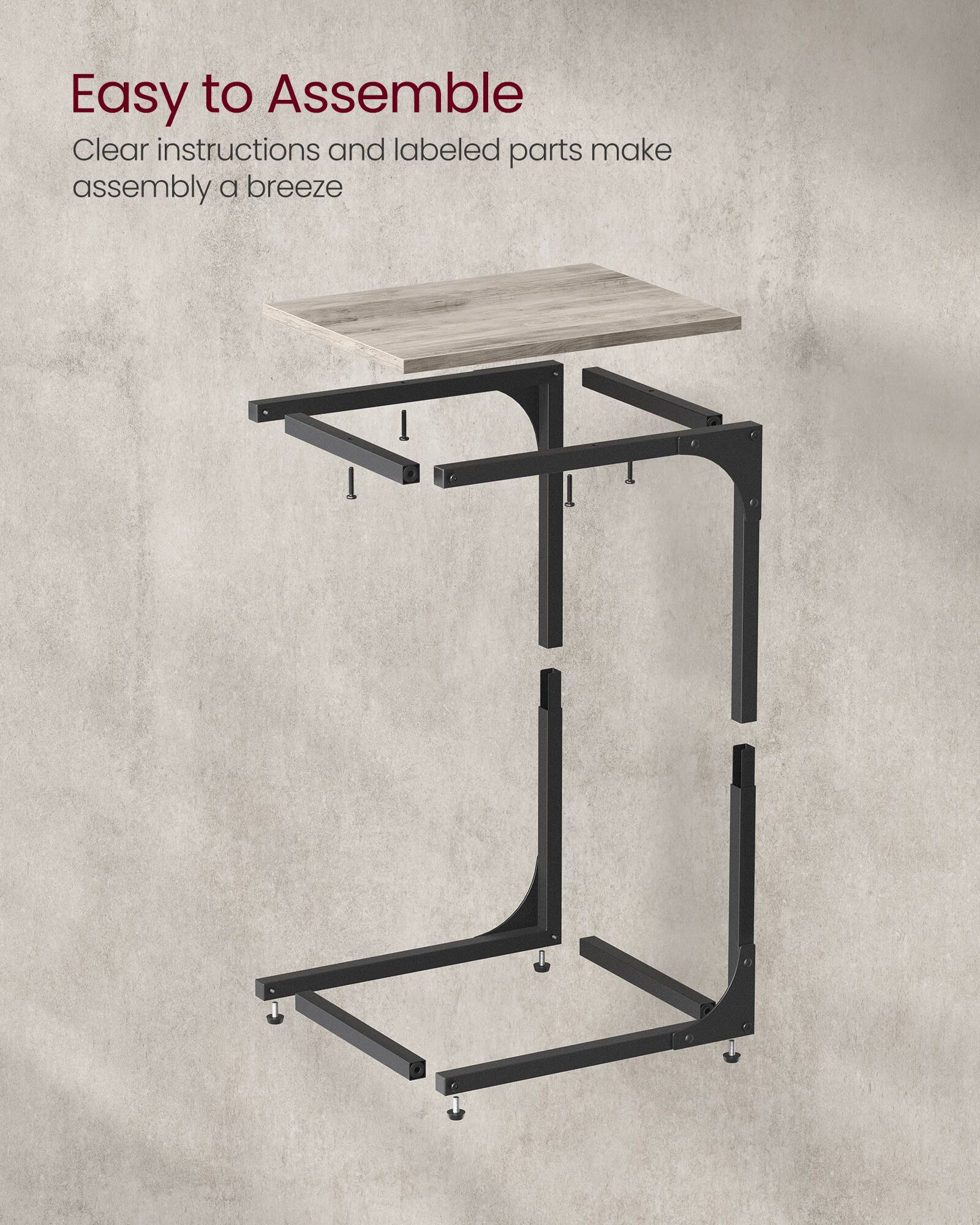 Easy to Assemble  
Clear instructions and labeled parts make assembly a breeze