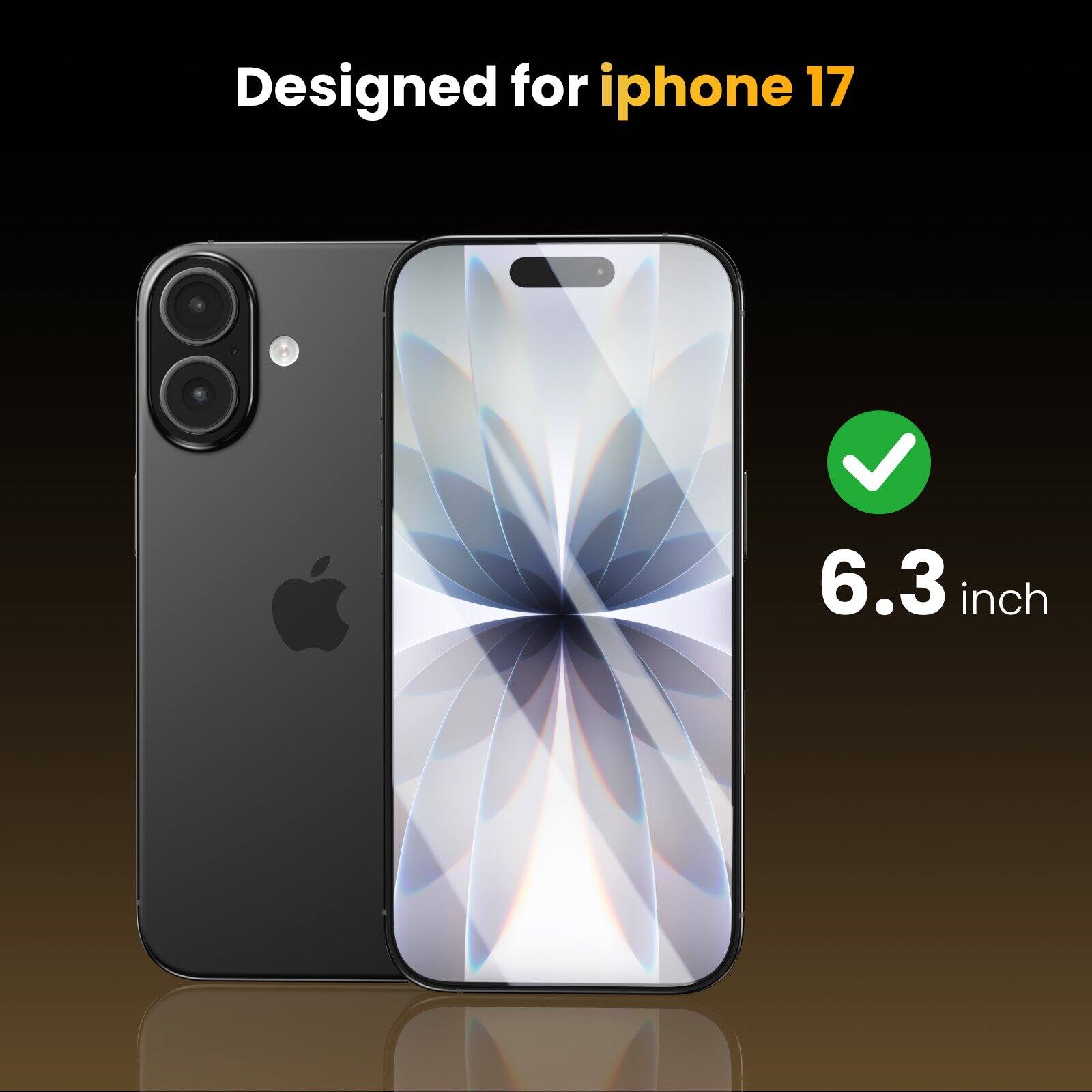 Designed for iPhone 17  
6.3 inch