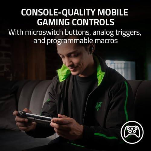 CONSOLE-QUALITY MOBILE GAMING CONTROLS

With microswitch buttons, analog triggers, and programmable macros