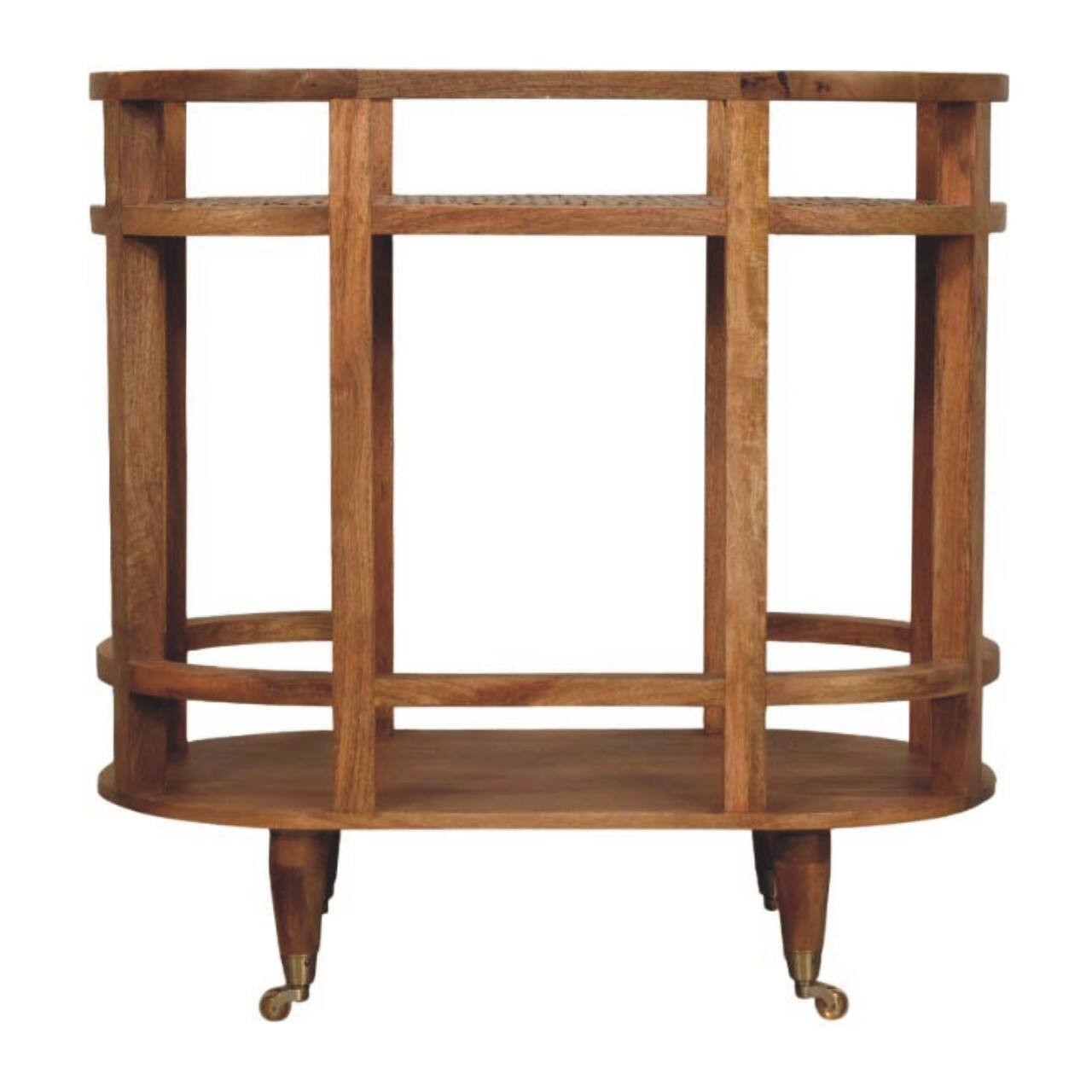 Back. Artisan Furniture - Artisan Furniture Solid Wood Isla Curved Butler Console - Brown.