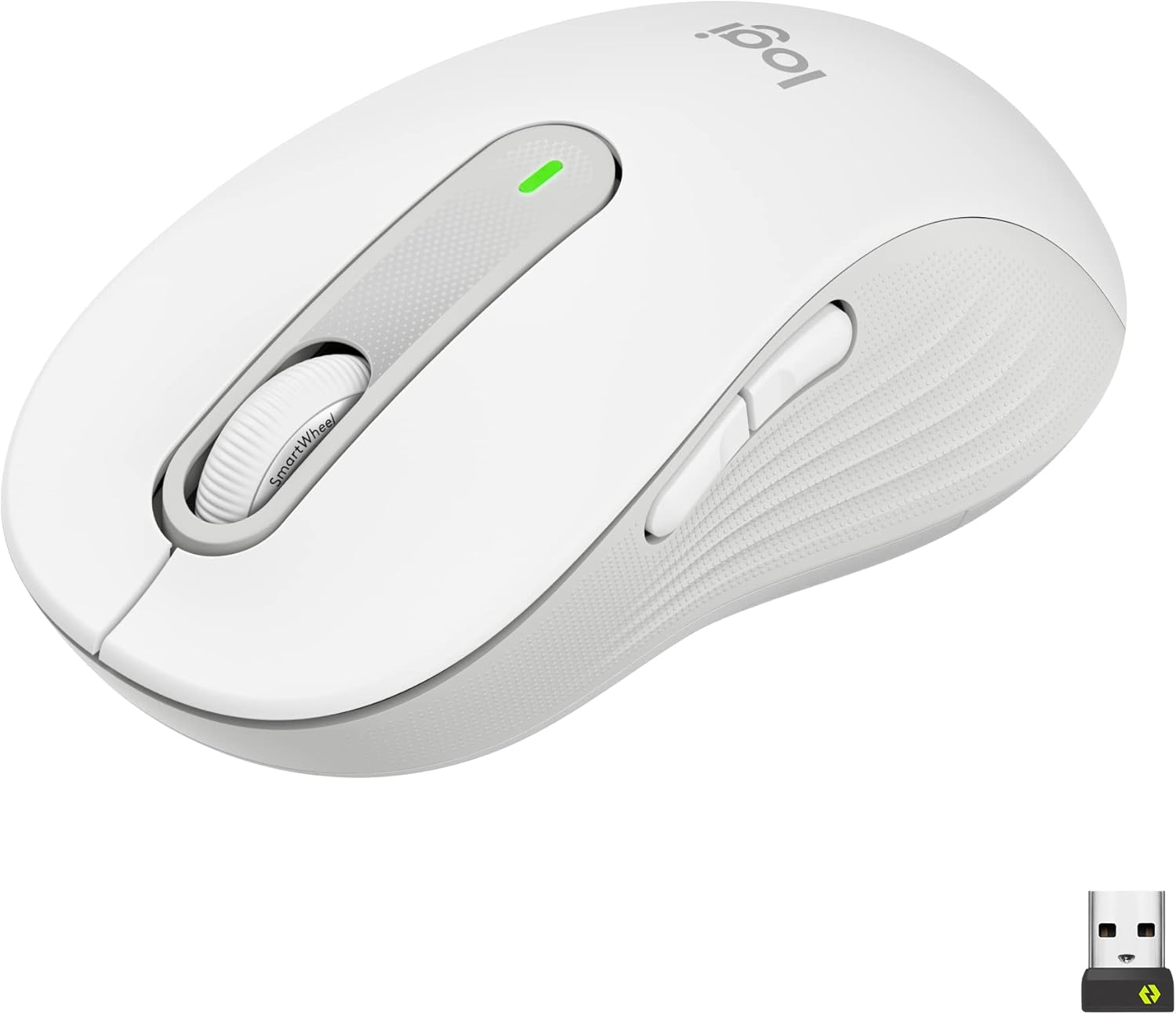 Logitech - Signature M650L Wireless Mouse - Wireless - White