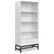Front. Simpli Home - Banting Mid Century Bookcase - White.