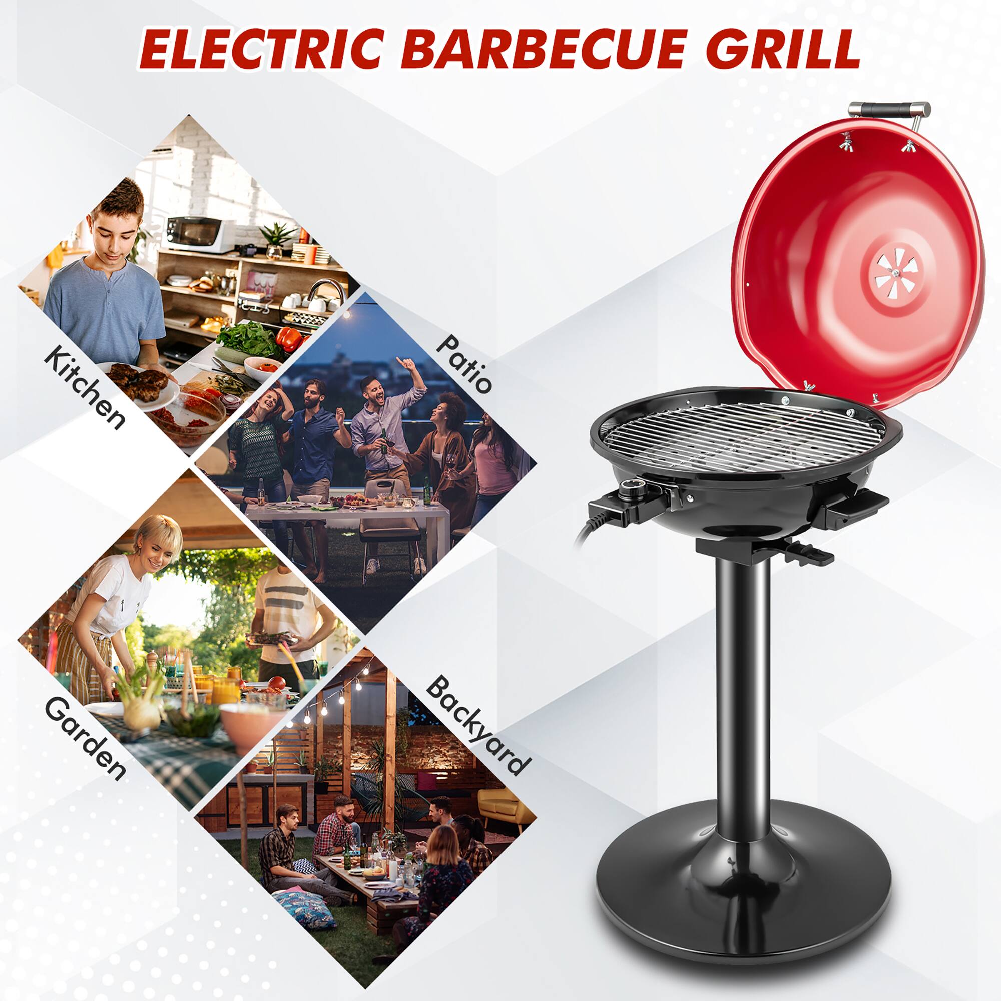 Electric Barbecue Grill: A versatile outdoor cooking solution for your patio, garden, or backyard.