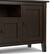 Alt View 7. Simpli Home - Warm Shaker 72W Low TV Stand with Drawers, Doors and Cubbies - Tobacco Brown.