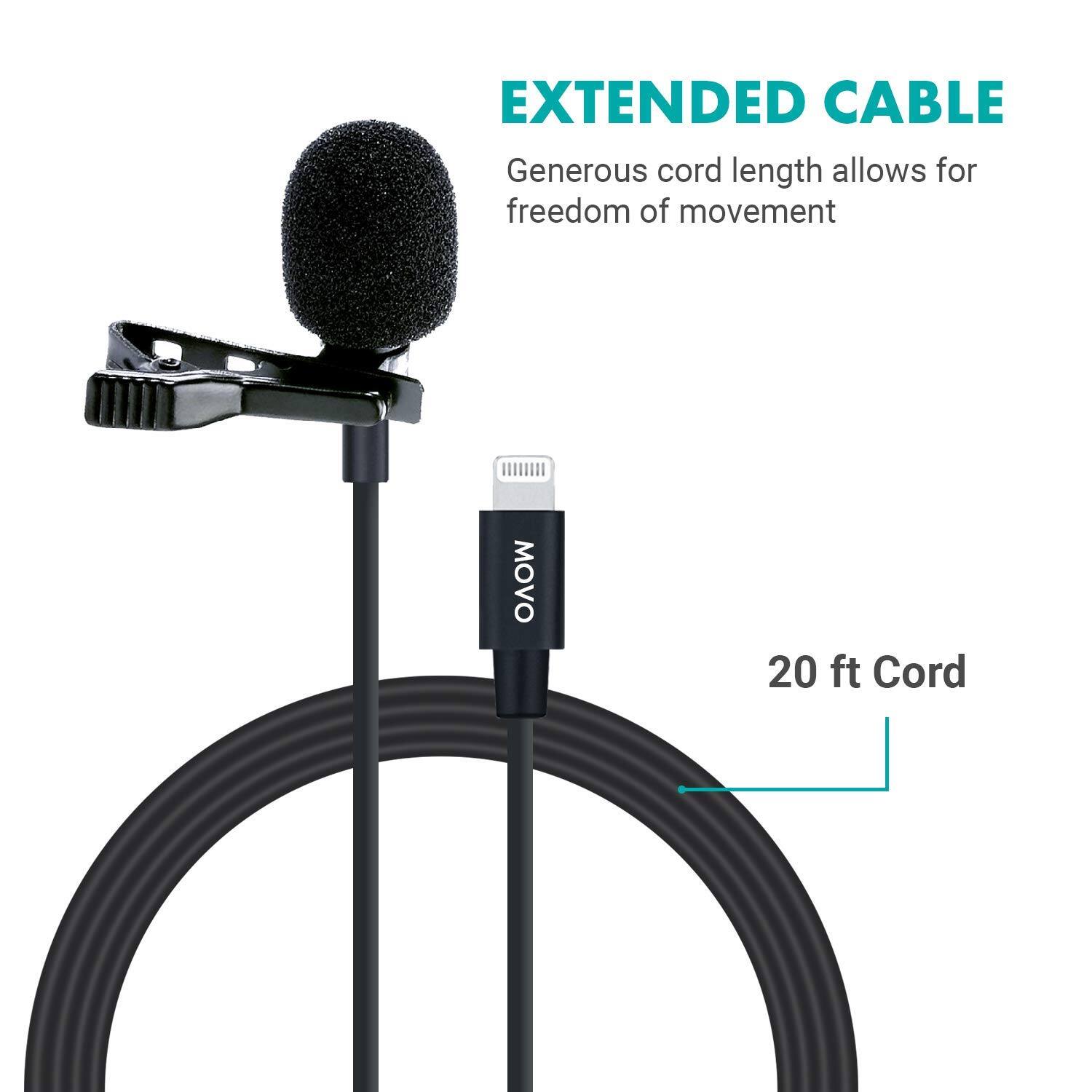 EXTENDED CABLE  
Generous cord length allows for freedom of movement  

20 ft Cord