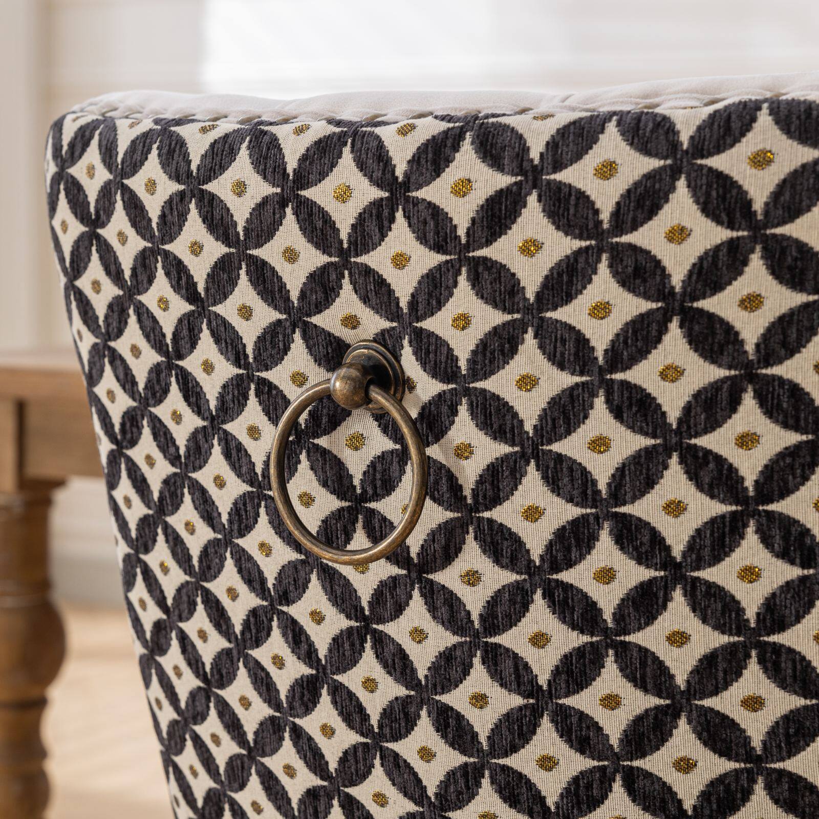 Alt View 6. Tiramisubest - High-end Tufted Wood Contemporary Velvet Upholstered Dining Chair with Wood Legs Nailhead,SET OF 2,Beige and Patterned - Beige.