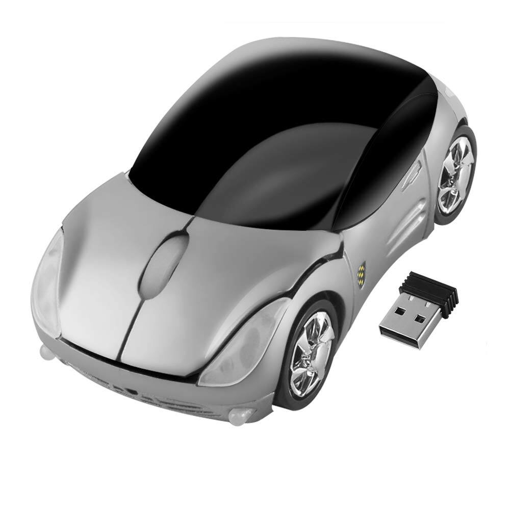 Alt View 4. PO3TICJUNKI3 - Usbkingdom 4ghz Mouse Cool 3d Sport Car Shape Optical Mice With Receiver Laptop Computer Women Small Hands - black.