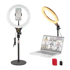 Front. Neewer - Entry Level 10.5" Desk Ring Light with Stand, Phone Holder & Remote, N22.