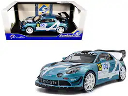 Solido - Alpine A110 Rallye GT+ #15 Raphael Astier - Denis Giraudet "Rallye Du Mont Blanc" (2024) "Competition" Series 1/18 - Multicolor