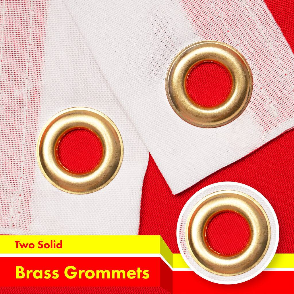 Two Solid Brass Grommets