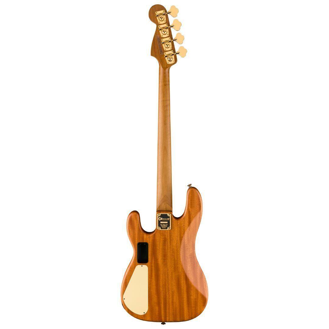 Left. PreSonus - Charvel ProMod San Dimas PJ IV MAH Bass Guitar - Natural Mahogany.
