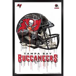 Trends International - Tampa Bay Buccaneers 24.25'' x 35.75'' Framed Helmet Poster - Multicolor