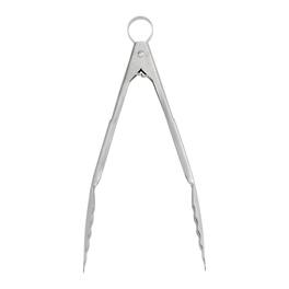 Cuisipro - 9.5 Inch Stainless Steel Locking Tongs - Silver