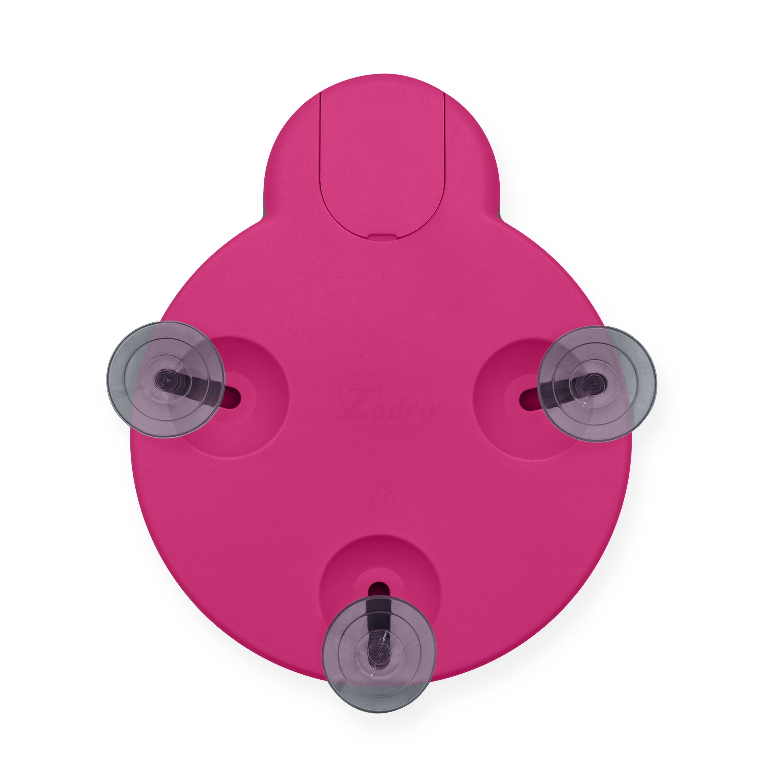 Alt View 4. Zadro - LED Lighted Compact Mirror with 10X Magnification and Suction Cups for Easy Mounting - Pink.