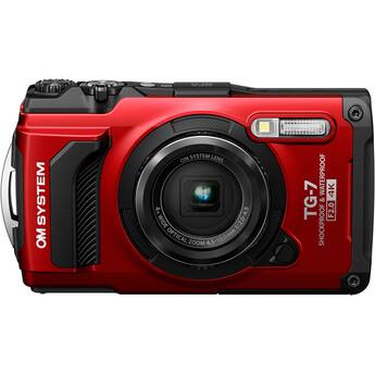 Bundle OM System Tough TG 7 Digital Camera (Red) (V110030RU000) + Bundle OM System Tough TG 7 Digital Camera (Red) (V110030RU000) +