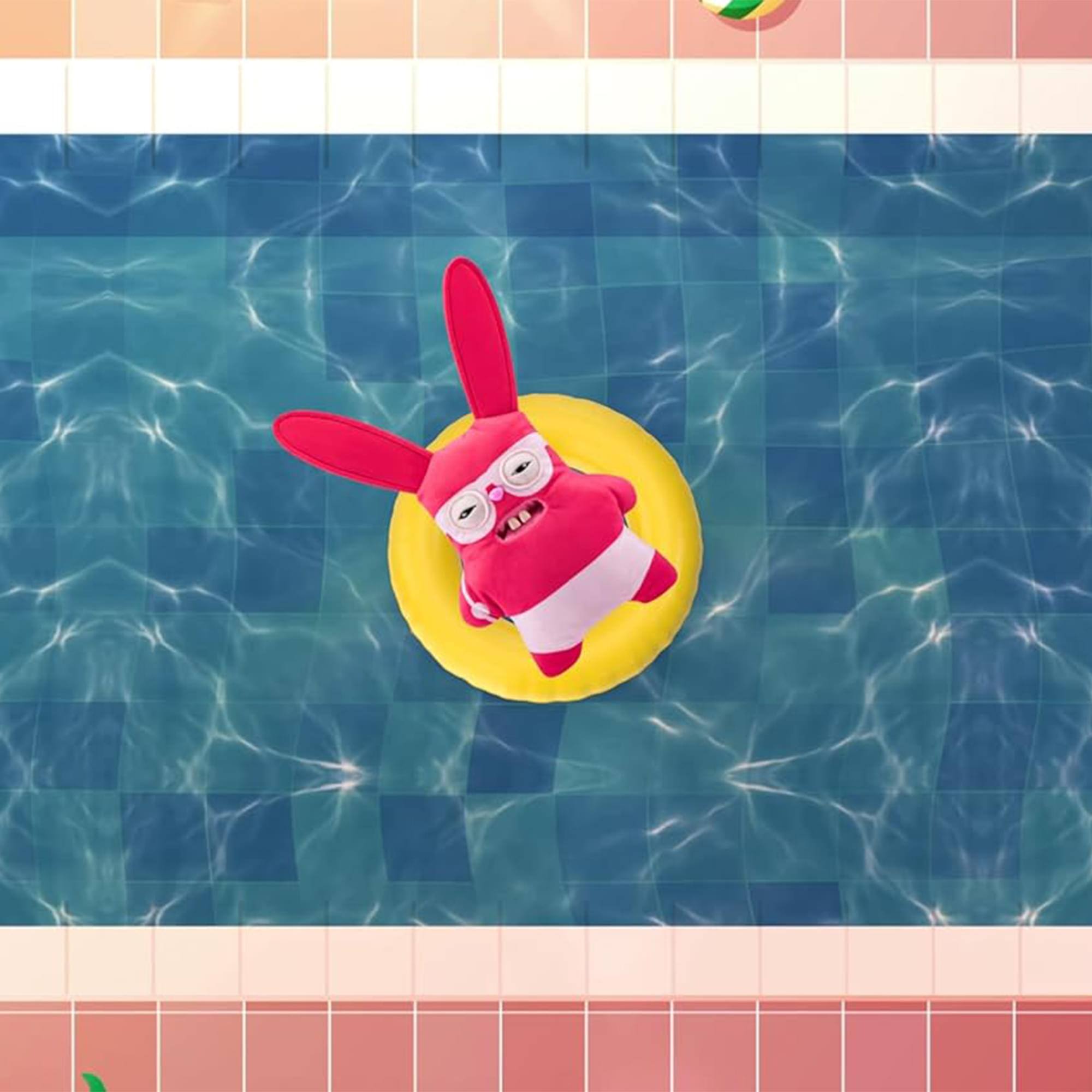 Alt View 2. ZURU - Fuggler Vacay Vibes 9 Inch Plush | Rabid Rabbit - Multi-Colored.