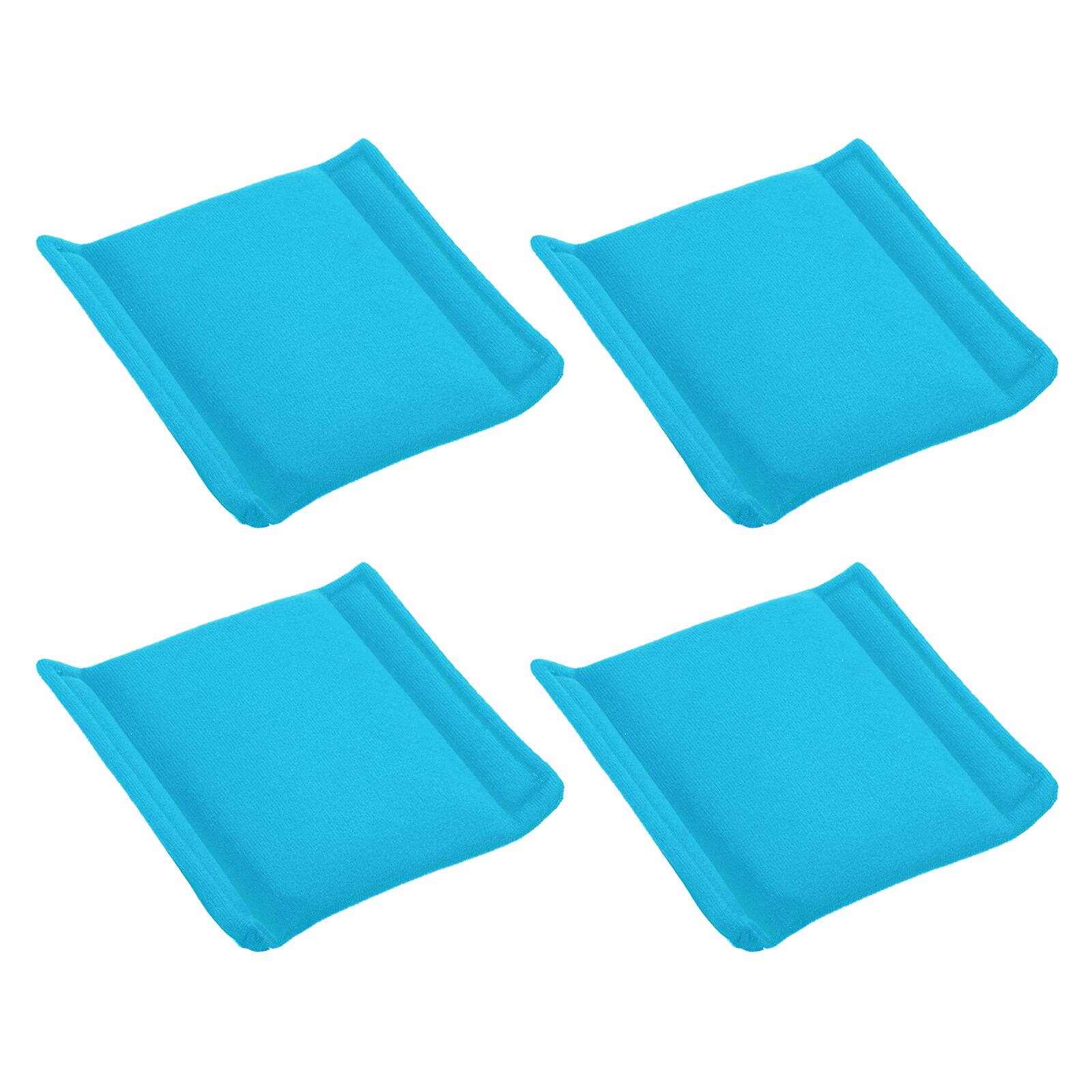 Front. Unique Bargains - 4pcs Camera Bag Divider, 5.91x5.91x0.73in, Shockproof Padding Insert for Lens Case, Travel Photography - Light Blue.