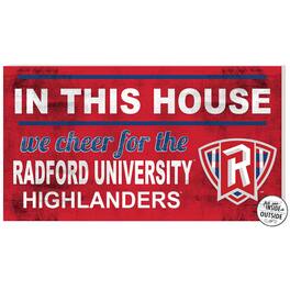 Jardine - Radford Highlanders 11" x 20" Indoor/Outdoor In This House Sign - Red