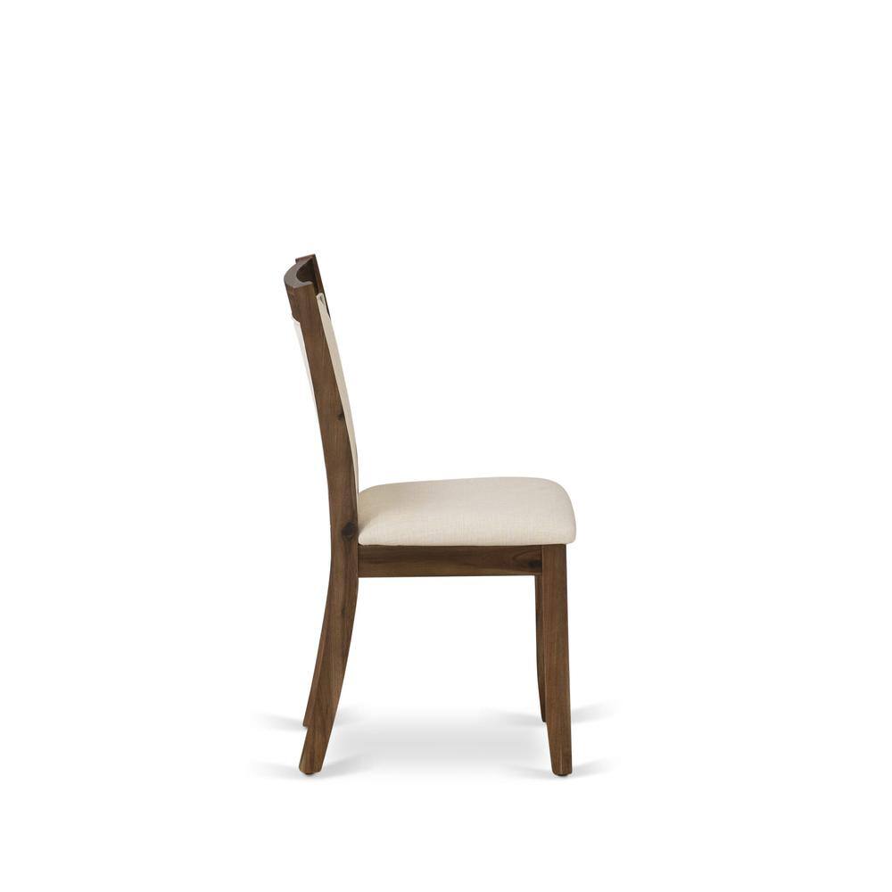 Alt View 7. East West Furniture - 5 Piece Modern Dining Table Set Consist of a Rectangle Kitchen Table - Brown.