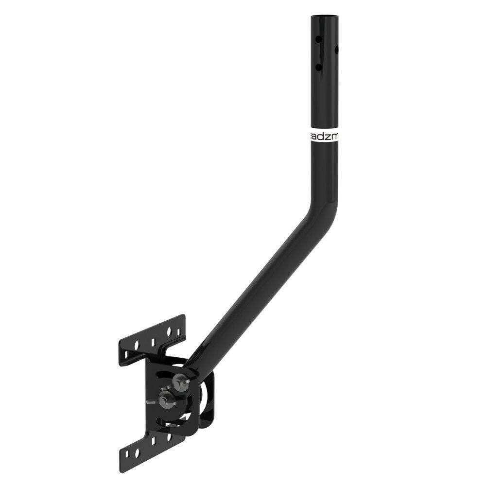 Alt View 3. Winado - Adjustable Outdoor TV Antenna Satellite Dish J Pole Mount Base Bracket - Black.